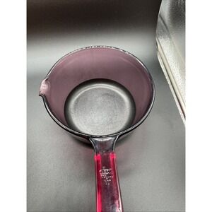 VISION Corning Ware Cranberry 1L Teflon Sauce Pan Pot Teflon Bottom (NO Lid)